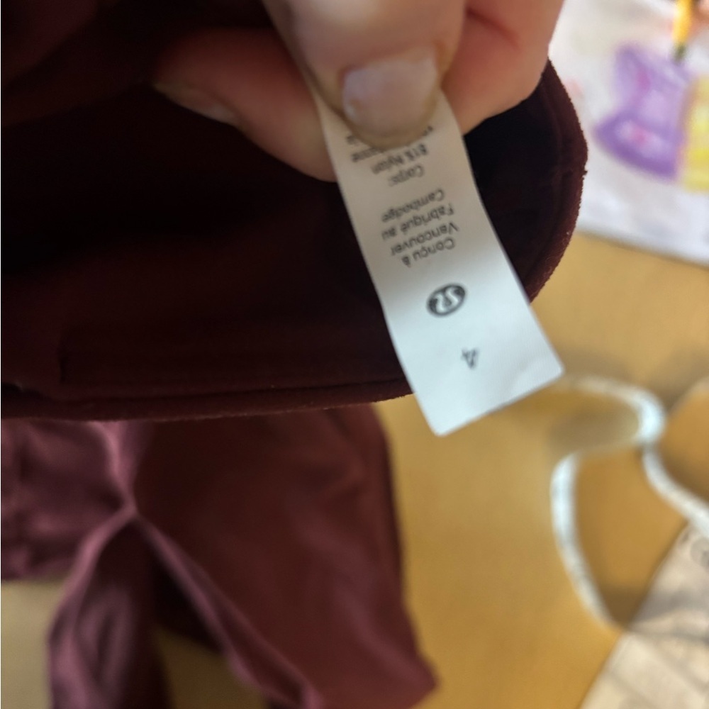 Lululemon High-Waist Flare Yoga Pants - Maroon size 4 28 inch length - Picture 5 of 7